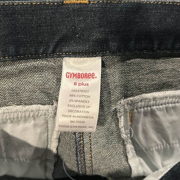 NWOT Gymboree 2008 Winter Snowflake Rhinestone Snowflake Denim Boot cut Jeans 8+ - Picture 13 of 15